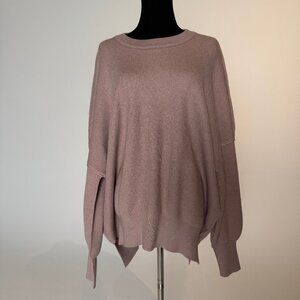 Oversized Pink Chunky Knit Sweater